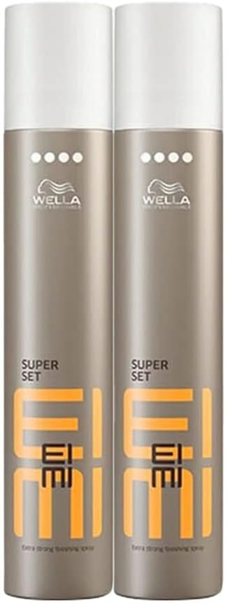 Wella Professionals EIMI Super Set Extra Strong Hair Spray 500ml 2 Pack