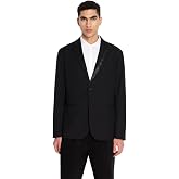 Armani Exchange Men's Blazer with Satin Tape Detailing