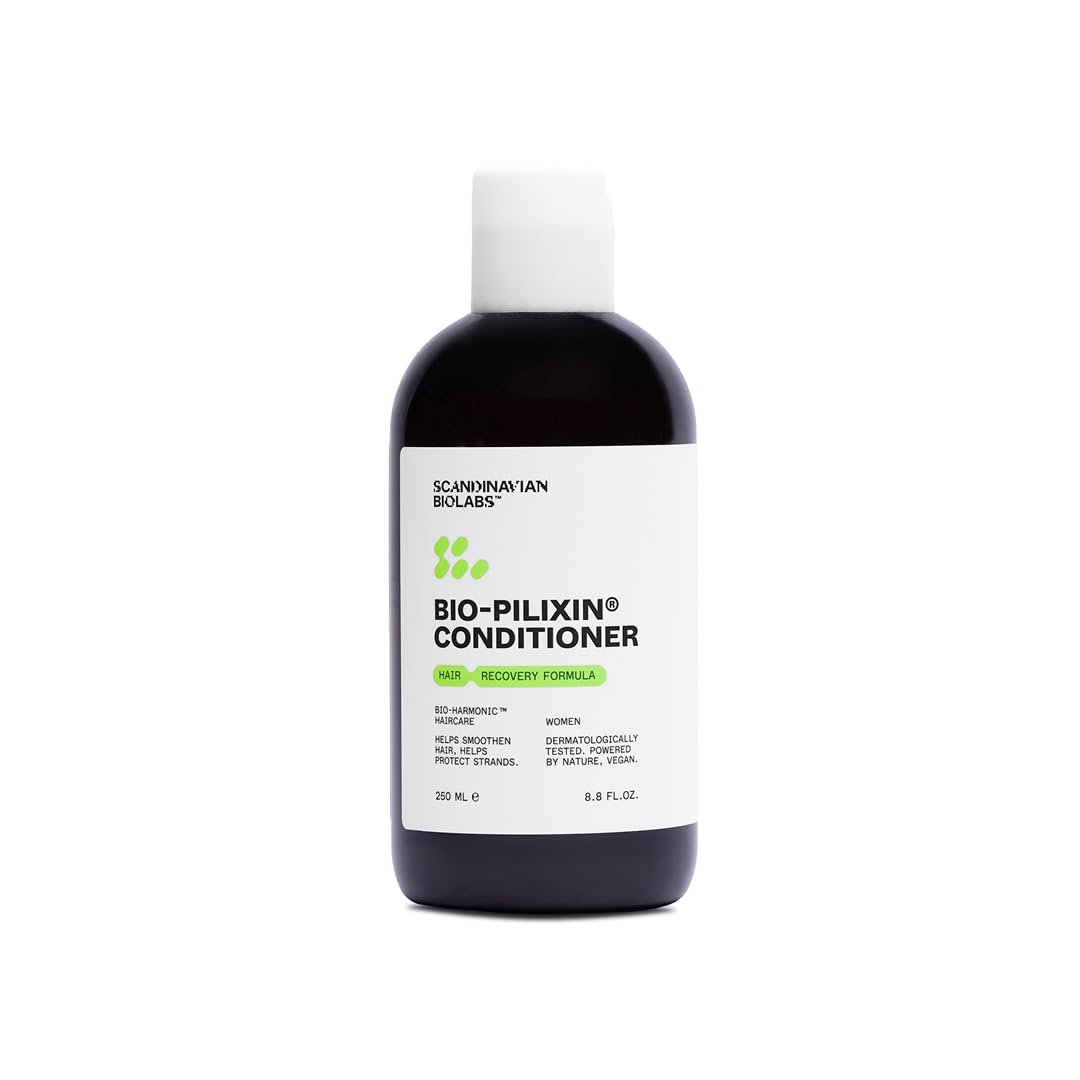 Scandinavian Biolabs Bio-Pilixin® Hair Recovery Conditioner For Women | Prevents Split & Damaged Ends, Restores Weak Hair, Dermatologically Tested, Made in Denmark, 250 mL / 8.8 Oz