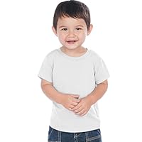 Kavio! Unisex Infants Crew Neck Short Sleeve Tee (Same IJC0432) White 18M