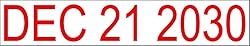 Self Inking Date Stamp with Month, Day, Year - Easy