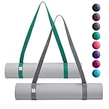 Gaiam Easy Cinch Yoga Mat Sling (Sold Individually with Assorted Colors), Turquoise Sea or Granite Storm