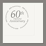60TH ANNIVERSARY LUNCHEON NAPKIN (16/PKG)