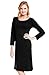 Del Rossa Women's Cotton Knit Nightgown, 3/4 Length Sleep Dress