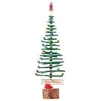 Trees - 1pc Christmas Tree Bell Small Pine Mini Trees Placed In The Desktop Home Decor Party Decoration - Ecosystem Ornaments Cream Miniature Tank House Burlap Pots Sprayer Spruce Outdoor Dec