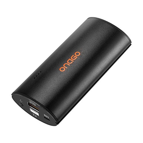 Power Bank 5000mAh Candy bar-Sized Ultra Compact Portable Charger (External Battery) with High-Speed Charging (Black)