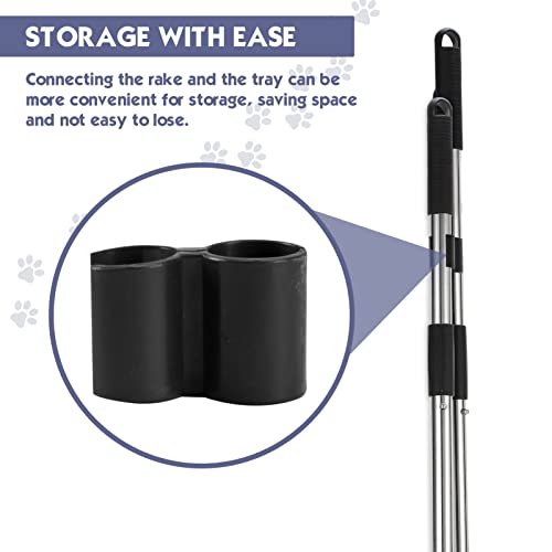 EXPAWLORER Upgraded Large Dog Pooper Scooper Pet Metal Poop Tray and