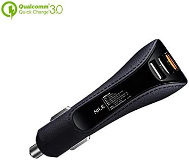 Quick Car Charger QC 3.0 and Car Finder Spedal GPS Car Tracker with Bluetooth Save Parking Location 3-Port USB Smart Charger Car Kits for iOS Android Cell Phones and Tablets (Black)