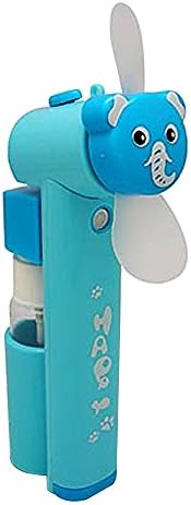AMTopShow Battery Operated Mini Water Mist Fan for Hot Summer Beach Travel BBQ Hiking Camping Elephant