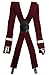 SUSPENDER BOXED CLIP, Burgundy