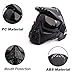 Anyoupin Paintball Mask, Airsoft Mask Full Face with Goggles Impact Resistant for Airsoft BB Hunting CS Game Paintball and Other Outdoor Activities Black Gray Lens