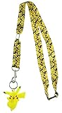 Nintendo Pokemon Lanyard Key Leash Key Chain with Rubber (Pikachu)