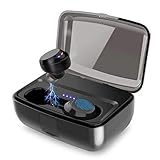 NovOpus C3True Wireless Earbuds Bluetooth 5.0 Stable Connection Headphones, IPX8 Waterproof HD Sound Quality 3 Seconds Auto Pairing Technology Wireless Headphones, 3000mAh Charging Box