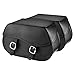 Nomad USA Extra-Large Universal Reinforced Armor Synthetic Black Leather Throw Over Motorcycle Saddlebags (Plain)