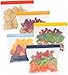 Keeper Reusable Sandwich Bags (Set of 5, 32oz) - Extra Thick Reusable Ziplock Bag For Food, Lunch Storage. Reusable Snack Bags for Kids Are Resealable. Plastic Lunch Baggies Are Washable, Freezer Safe