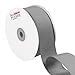 LaRibbons Grosgrain Ribbon Solid Color for Craft, 1-1/2 inch Wide, Silver, 25 Yards