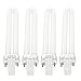 Makartt 9W U-Shaped Lamp Bulbs 4 PCS Replacement for 36 Watt UV Nail Dryer Machine Professional Electric Tubes Nail Art UV Gel Curing Light