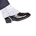 EFORLED Mens 1920s Accessories Gangster Stripe Vest Set - Gangster Spats,Armbands,Pre Tied Bow Tie,Black,XL1