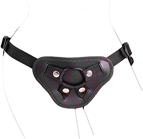 Soft Faux Leather Underwear with Adjustable Belt & Double O Rings for Women