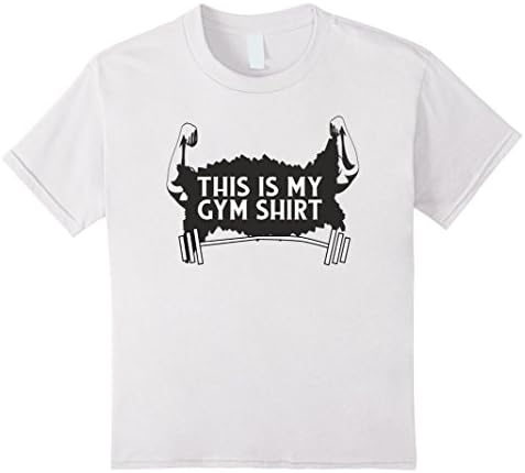 Kids This is my Gym Shirt Funny Gym Addict Tee 8 White