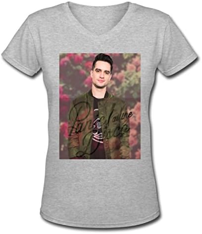 ZCNS Fashion Girl's Panic at The Disco 2016 Women's t Shirt Gray