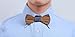 WOOD MEETS COLOR Handmade Customized Wedding Solid Wood Bow Tie (Zebra 1)