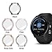 Vivoactive 3 Music Protector Case,JZK Soft TPU Plated Screen Protector Cover All-Around Scratch-Proof Protective Screen Cover Bumper Shell for Vivoactive 3 Music Watch Accessories,5 Pack