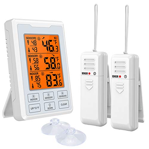 [New Version] KeeKit Refrigerator Thermometer, Digital Freezer