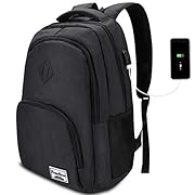 YAMTION Laptop Rucksack Schule Rucksack für 15.6 Zoll Laptop Schulrucksack mit USB-Ladeanschluss für Arbeit Wandern…