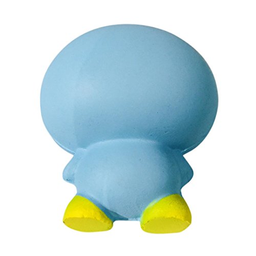 Gocheaper Squishy Toys,9.5cm Cute Penguin Cartoon Scented Slow Rising Squeeze Toy Charm Stress Reliever (Sky Blue)