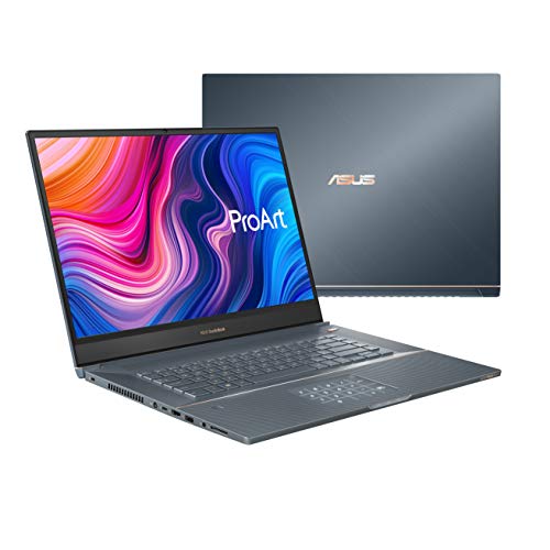ASUS ProArt StudioBook Pro 17 Mobile Workstation, 17″ WUXGA NanoEdge Bezel, Intel Core i7-9750H, 16GB DDR4, 1TB PCIe SSD, Quadro RTX 3000, Windows 10 Pro, W700G3T-XH77, Turquoise Gray
