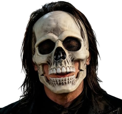 Máscara De Calavera De Halloween Con Mandíbula Móvil, Látex Natural, Realista Y Espeluznante Para Cosplay Y Fiestas