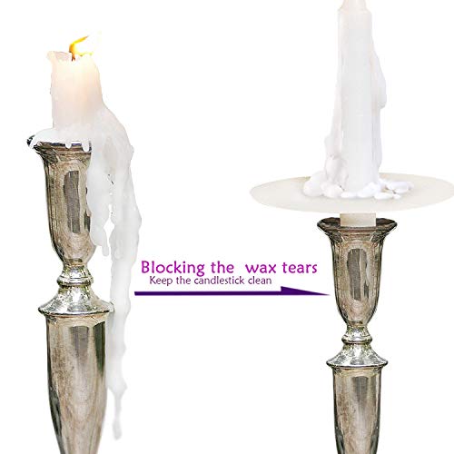 200 Church Candles with Drip Protectors No Smoke Vigil Candles