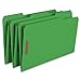 Smead Fastener File Folder, 2 Fasteners, Reinforced 1/3-Cut Tab, Legal Size, Green, 50 per Box (17140) (Pack of 1)