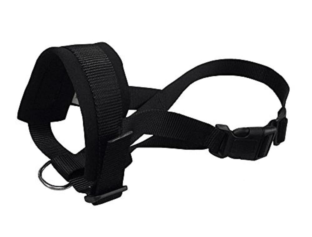 Nobby Nylon muzzle loop, black, size XL; neck strap: 20-30 cm; snout strap: 23-34 cm