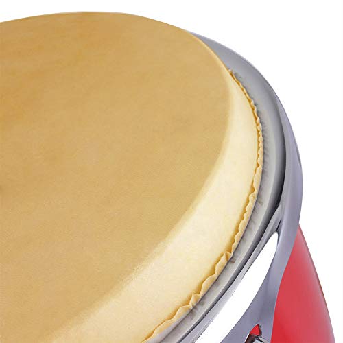 dezirZJjx Drum Skin,2Pcs 29/31cm Round Buffalo Leather African Bongo Drum Surface Skin Accessories 8.5 inch - Thumbnail 7