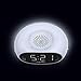 Capello Alarm Clock Radio with Large Time Display and Nightlight - White