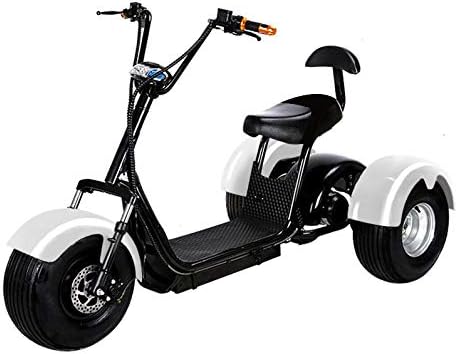 SDI Factory Direct 2000W 60V 20AH Golf Cart Electric Bike eBike Mobility Scooter 3 Wheel Moped w/Off Road Tires
