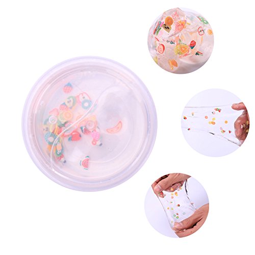 Wei&KYNM Crystal Clay Putty Toys, 1.9 OZ Fluffy Slime - Super Soft, Fluffy, Bright Floam Sludge Toys Gifts Arts DIY Crafts Supplies Wedding and Party Decoration, Stress Relief Toys - 1 PCS