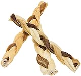 7" Bully Stick Rawhide Braids for Dogs