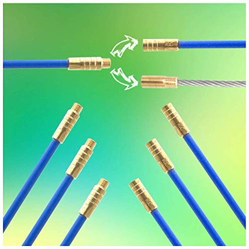 image for SETROVIC 50' Fiberglass Fish Tape Running Wire Cable Rods Coaxial Elec