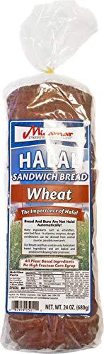 Halal Bread Loaf - Sandwich Wheat - 1 case - 10/24 oz loaves