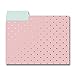 Graphique Flamingo Pink File Folder Set – File Set Includes 9 Folders and 3 Unique Flamingo and Polka Dot Designs, Embellished w/ Gold Foil on Durable Triple-Scored Coated Cardstock, 11.75