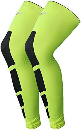 COMWAY Knee Support Sports Volleyball Support Knee Patch Knee Support Balay Climbing Running Outdoor Knee Fixed Ankle Joint Ligament Protection Light Weight Slim Male Female (Green, X-Large)