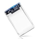 ELUTENG 2.5 USB C Enclosure UASP USB-C External Hard Drive Case USB3.0 - USB3.1 Cable Transparent SATA SSD/HDD Adapter Type C for 9.5mm/7mm 2T