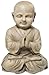 Alfresco Home Praying Buddha Statuary, Antique Brown
