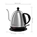 Homgeek Electric Kettle, 1 Liter Gooseneck Kettle Stainless Steel Cordless Drip Water Kettle with Thermometer for Pour Over Coffee & Tea