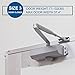 Dakason Automatic Door Closer Grade 3 Size 3 for Residential and Light Commercial Use, Adjustable Spring Hydraulic Door Closer Hinge for Middle Weight Door