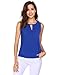 Women's Summer Loose Casual Chiffon Sleeveless Tank Blouse Shirt Tops