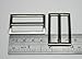 Generic Metal Silvery Rectangle Buckle with Fixed Bar 1.5